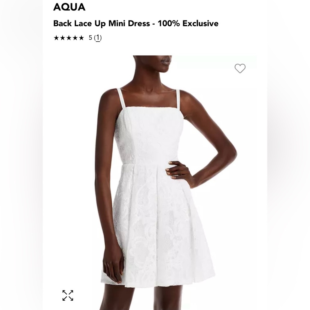 NWT! Aqua Back Lace Up Mini Dress